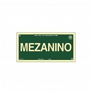 Placa Fotoluminescente A- "Mezanino"