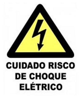 Placa PVC Fotoluminescente- "Risco Choque"
