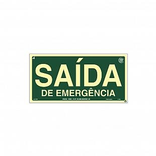 Placa Fotoluminescente S- "Saída"