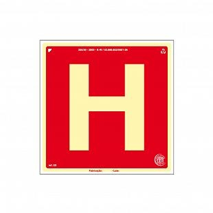 Placa Fotoluminescente "Hidrante"