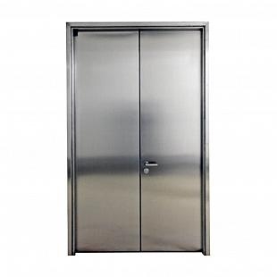 Porta Corta Fogo Dupla (INOX)