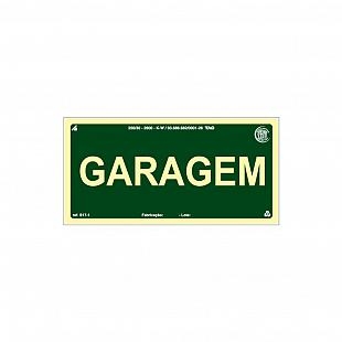 Placa Fotoluminescente A- "Garagem"